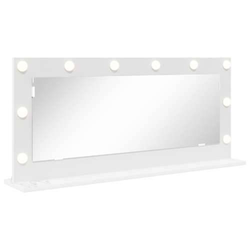 Ogledalo za vanjsku upotrebu s LED svjetlima Bijelo 100x45x18 cm Cijena