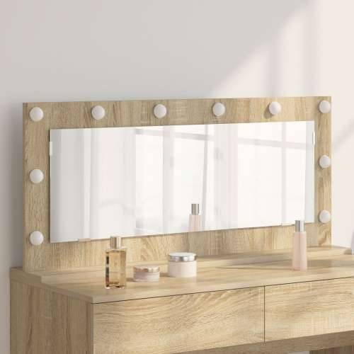 Ogledalo sa LED Svjetlima Sonoma Hrast 100x45x18 cm Cijena