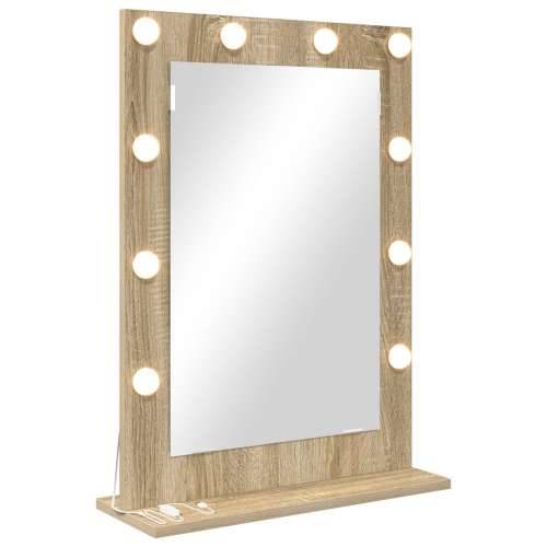 ogledalo za toalet Sonoma hrast MDF, Staklo 70 x 50 x 18 cm Cijena