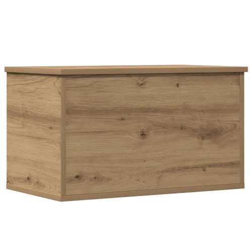Kutija za pohranu s poklopcem u obrtnom hrastu 60x35x35 cm od inženjerskog drva Cijena