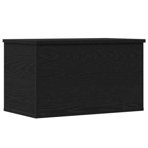 Kutija za pohranu s poklopcem Crni hrast 60x35x35 cm Imitacija drva Cijena