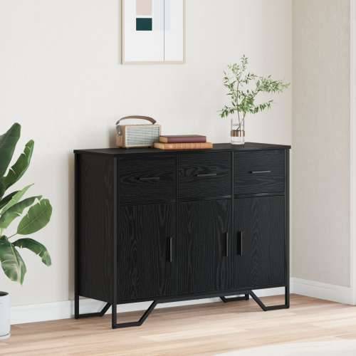 Konzola Crni Hrast 97x32.5x74.5 cm Konstruirano drvo Cijena