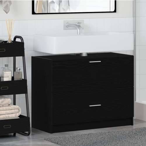 Ormar Sinki Crni Hrast 78x37x59 cm Konstruirano drvo Cijena