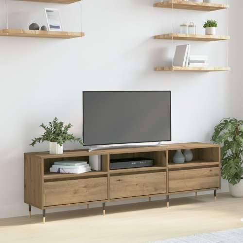 TV kabinet Umjetnički hrast 150x30x44,5 cm Inženjersko drvo Cijena