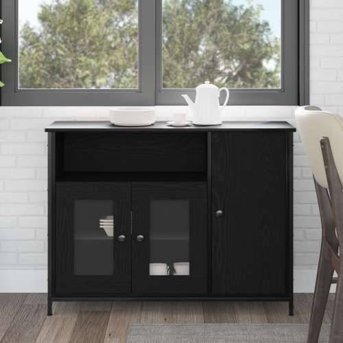 Sideboard Crni Hrast 100x35x75 cm Konstruirano drvo Cijena