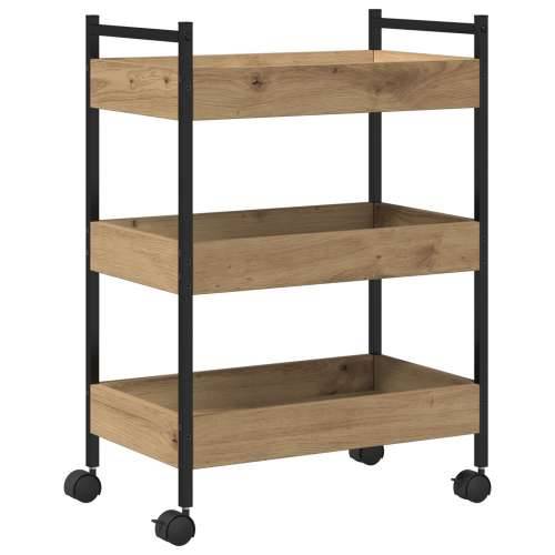 Kuhinjski kolica Artisan Oak 50x30x70 cm Konstruirano drvo Cijena