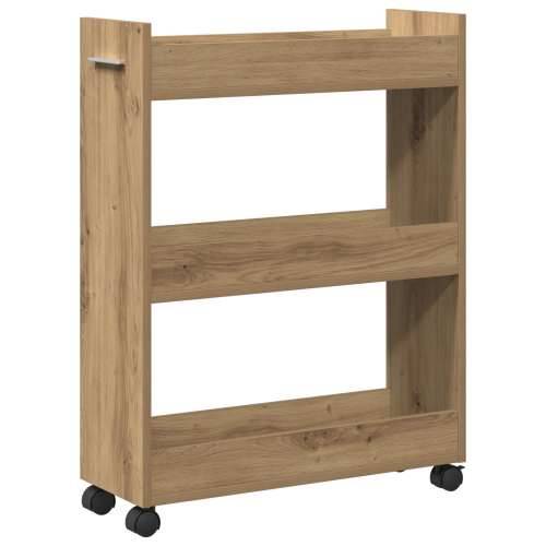 Rolling Cabinet Artisan Oak 60x22x79 cm Konstruirano drvo Cijena