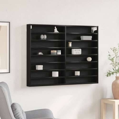 Vitrine kabinet Crni hrast 100x8,5x75 cm Konstruirano drvo Cijena