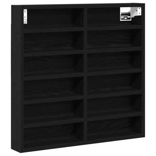 Vitrine Kabinet Crni Hrast 60x8,5x58 cm Konstruirano drvo Cijena
