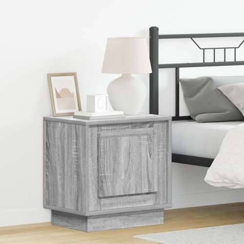 Noćni ormarić s LED svjetlima Siva Sonoma 44x34,5x45 cm Cijena