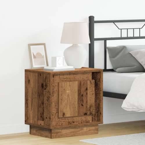 Noćni ormarić s LED svjetlima Starino drvo 44x34,5x45 cm Cijena