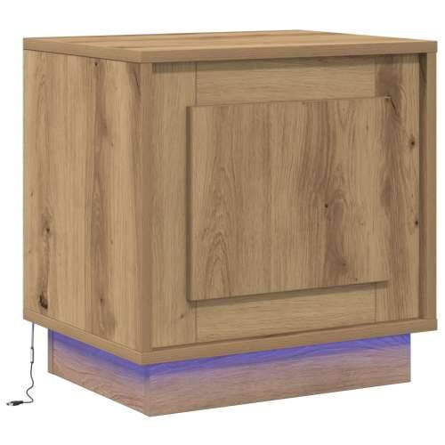 Noćni ormarić s LED svjetlima Artisan hrast 44x34,5x45 cm Cijena