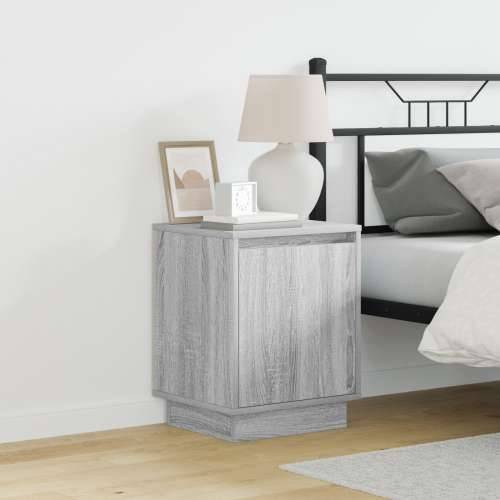 Noćni ormarići s LED svjetlima 2 kom Siva Sonoma 39x34,5x50 cm Cijena