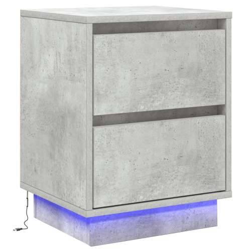 Noćni Ormarić sa LED Osvjetljenjem Betonski Sivi 39x34.5x50 cm Cijena