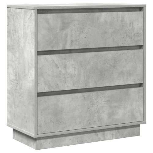 Noćni ormarić s LED-om Siva Beton 71x34,5x75 cm Složena drva Cijena