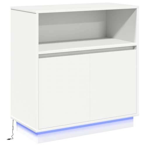 Komoda s LED bijela 71x34,5x75 cm od aluminijske ploče Cijena