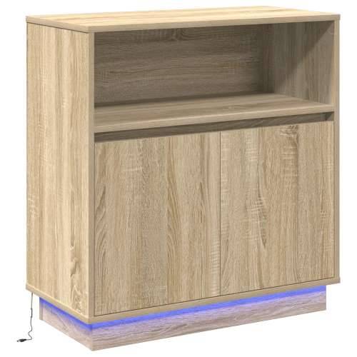 Sideboard s LED osvjetljenjem Sonoma hrast 71x34,5x75 cm Igrački drvo Cijena