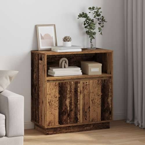 Sideboard s LED-om Stari drveni 71x34,5x75 cm Izrađeno od drva Cijena