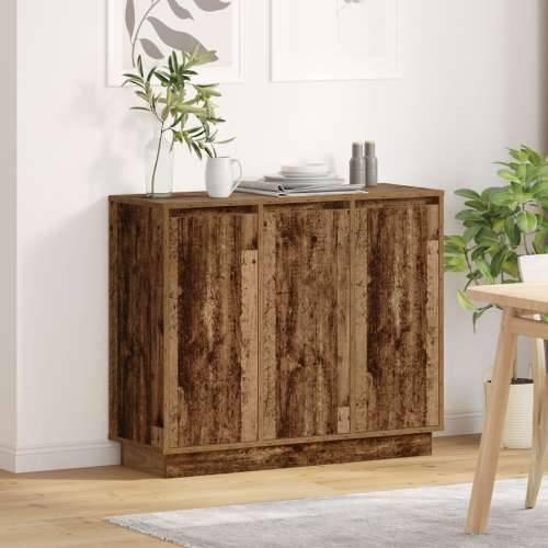 Sideboard s LED-om, staro drvo, 90x32x75 cm, od recikliranog drva Cijena