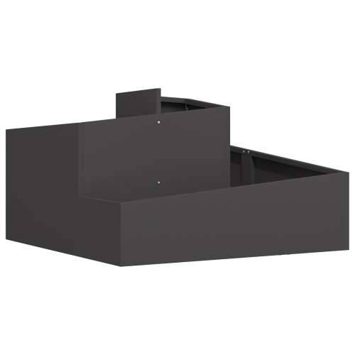 Saksija Crna 80x80x50 cm Hladno valjani čelik Cijena