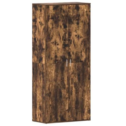 Ormar za cipele Dimljeni hrast 80x39x180 cm Konstrukcijsko drvo Cijena