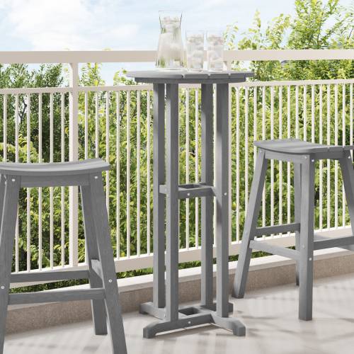 Stol za bar svjetlosive boje 55x55x107 cm HDPE Cijena