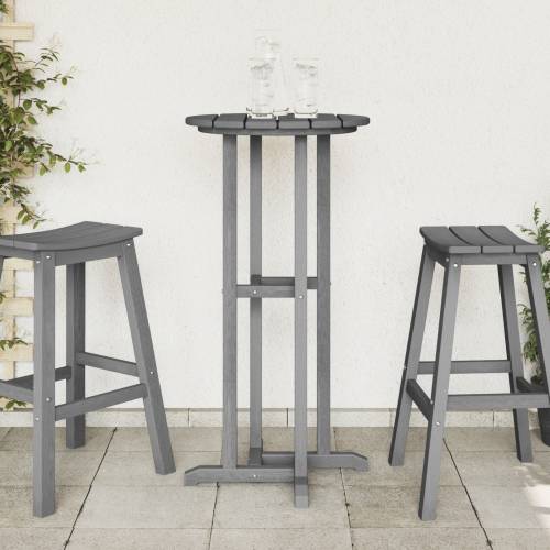 Stol za bar svjetlosive boje 55x55x107 cm HDPE Cijena