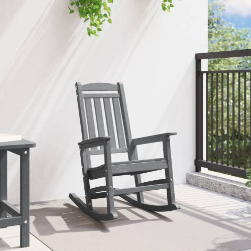 vanjska ljuljačka stolica svjetlosiva 70x92x108 cm HDPE Cijena