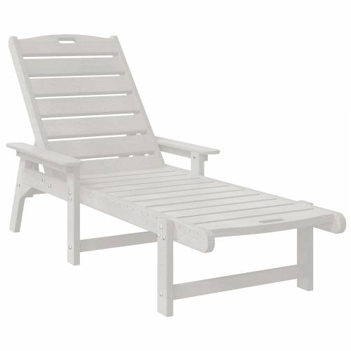 Vrtna ležaljka bijela 53x162x98.5 cm HDPE Cijena