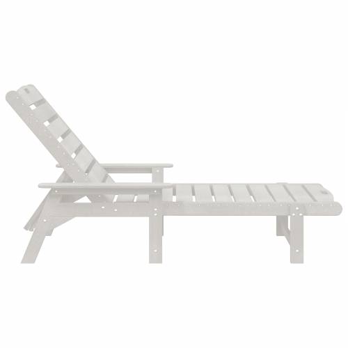 Vrtna ležaljka bijela 53x162x98.5 cm HDPE Cijena