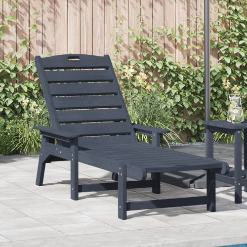 Ležaljka na suncu Mornarsko plava 53x162x98.5 cm HDPE Cijena
