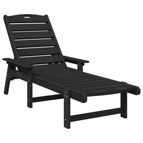 Vrtna ležaljka Crna 53x162x98.5 cm HDPE Cijena