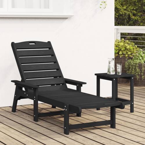 Vrtna ležaljka Crna 53x162x98.5 cm HDPE Cijena