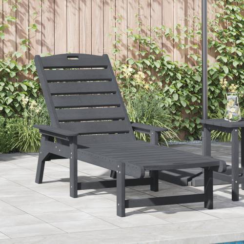 ležaljka na suncu Svjetlosiva 53x162x98.5 cm HDPE Cijena