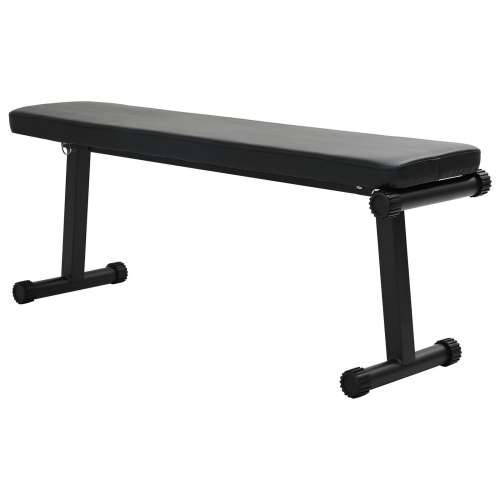 Sklopiva težinska klupa 100 kg Crna 107x27x41 cm Čelik Cijena