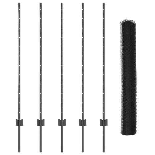 Ograda Postovi 10 pcs U-Kanal Sivi 120 cm Čelik Cijena