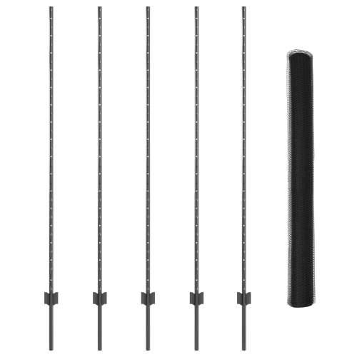 stupci ograde 10 kom U-kanal sivi 160 cm čelik, heksagonalna ograda siva 1.6x10 m čelik Cijena
