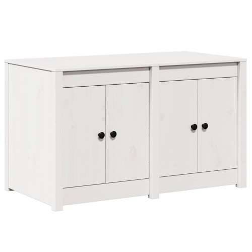 Vanjski Kuhinjski Ormar Bijeli 106x55x64 cm od Masivnog Borovog Drva Cijena
