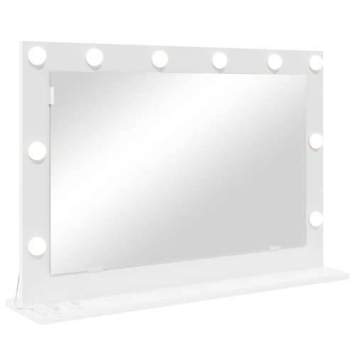 Ogledalo s LED svjetlima Bijelo 80x55x18 cm Cijena