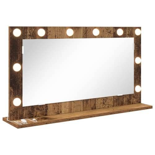 ogledalo za toalet Staromodno drvo Drvo, Staklo 80 x 45 x 18 cm Cijena