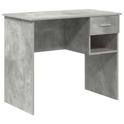 Stol s skladištem Betonski Sivi 90x49.5x75 cm Drvo Cijena