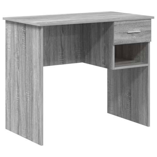 Stol s pohranom Siva Sonoma 90x49.5x75 cm Konstruirano drvo Cijena