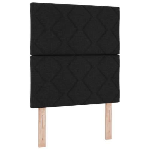 Naslon za glavu s dizajnom dijamantnih blokova Crni 80 cm Tkanina, Naslon za glavu s dizajnom dijamantnih blokova Crni 160 cm Tk Cijena