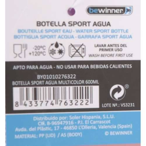 Boca vode Bewinner Pisana 600 ml 7,4 x 7,4 x 19 cm (12 kom.) Cijena