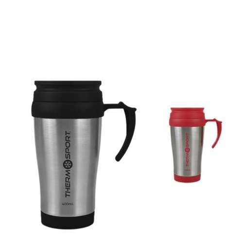 Termo Šalica s Poklopcem ThermoSport Travel Crvena 400 ml (12 kom.) Cijena