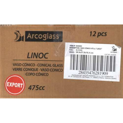Čaša Arcoglass Linoc 475 ml (12 kom.) Cijena