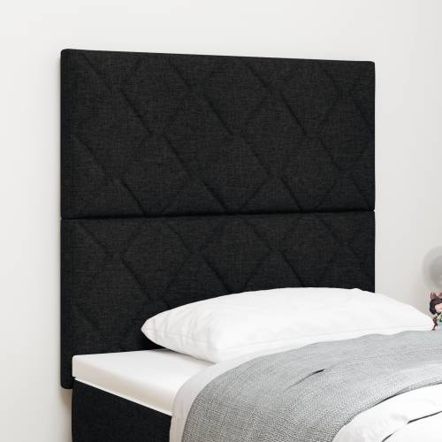 naslon za glavu dijamantnih blokova crni 90 cm tekstil Cijena