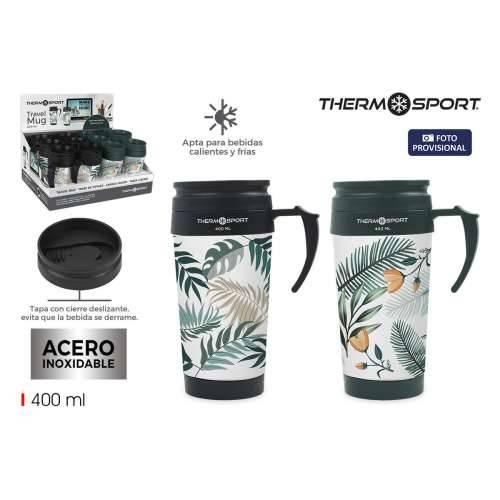 Termo Šalica s Poklopcem ThermoSport 400 ml 0,4 l (12 kom.) Cijena