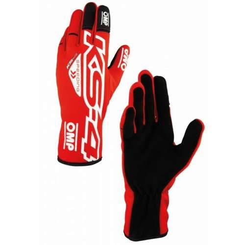 Karting Gloves OMP KS-4 Bijela Crvena Cijena