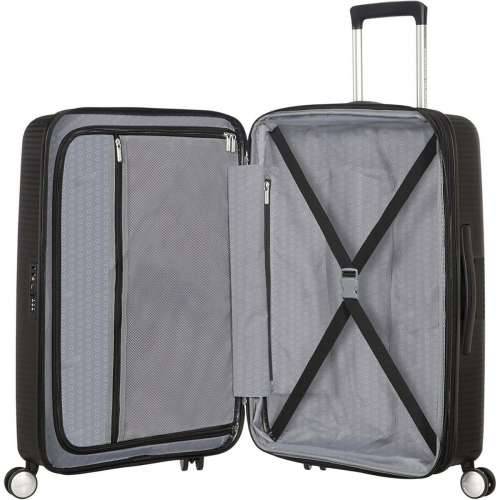 Srednji kovčeg American Tourister Soundbox Crna Cijena